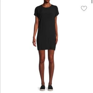 NWT MADEWELL Button Back T-Shirt Dress in Black